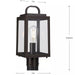 Progress Lighting 94540064020 Grandbury 1 Light 75W Outdoor Post Lantern Medium Base Antique Bronze (P540064-020)