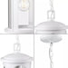 Progress Lighting 94550050028 Gables 1 Light 75W Outdoor Hanging Lantern Medium Base Satin White (P550050-028)