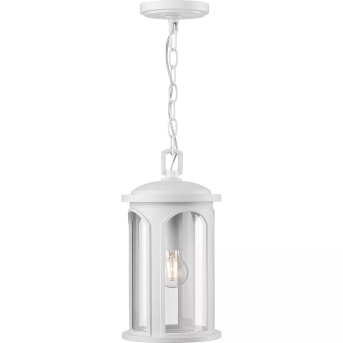 Progress Lighting 94550050028 Gables 1 Light 75W Outdoor Hanging Lantern Medium Base Satin White (P550050-028)