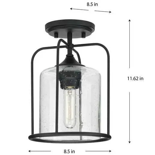 Progress Lighting 94550110031 Watch Hill 1 Light 60W Outdoor Flush Mount Medium Base Black (P550110-031)