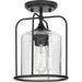 Progress Lighting 94550110031 Watch Hill 1 Light 60W Outdoor Flush Mount Medium Base Black (P550110-031)