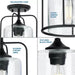 Progress Lighting 94550110031 Watch Hill 1 Light 60W Outdoor Flush Mount Medium Base Black (P550110-031)
