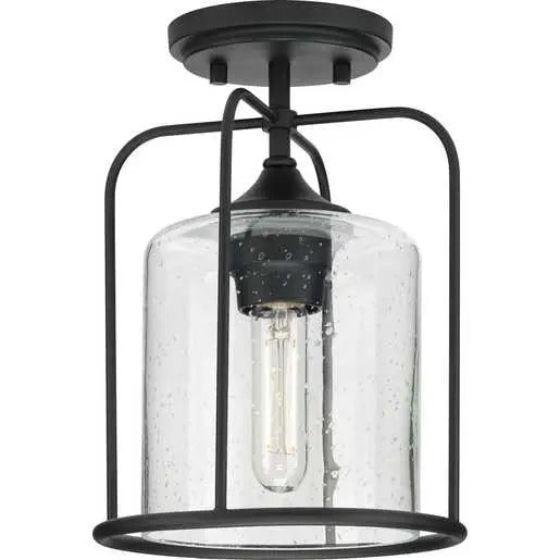 Progress Lighting 94550110031 Watch Hill 1 Light 60W Outdoor Flush Mount Medium Base Black (P550110-031)