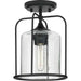 Progress Lighting 94550110031 Watch Hill 1 Light 60W Outdoor Flush Mount Medium Base Black (P550110-031)