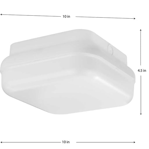 Progress Lighting 9455011502830 Hard Nox 1 Light 25W Outdoor Flush Mount Satin White (P550115-028-30)