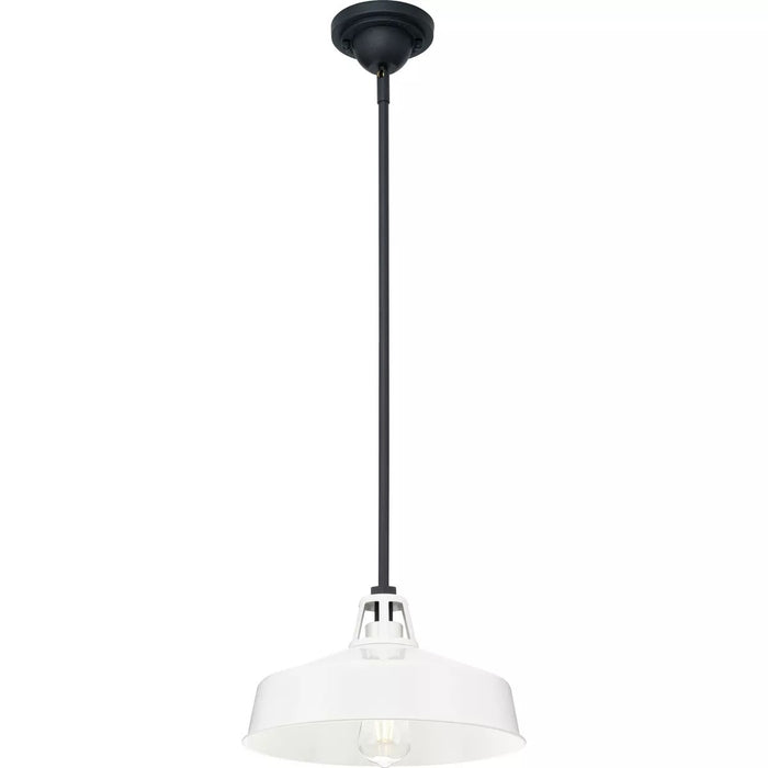 Progress Lighting 94550116030 Cedar Springs 1 Light 100W Outdoor Pendant Medium Base White (P550116-030)