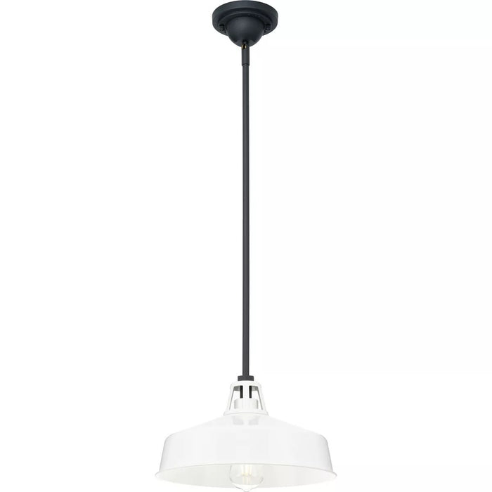 Progress Lighting 94550116030 Cedar Springs 1 Light 100W Outdoor Pendant Medium Base White (P550116-030)