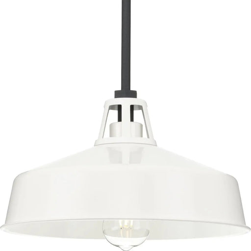 Progress Lighting 94550116030 Cedar Springs 1 Light 100W Outdoor Pendant Medium Base White (P550116-030)