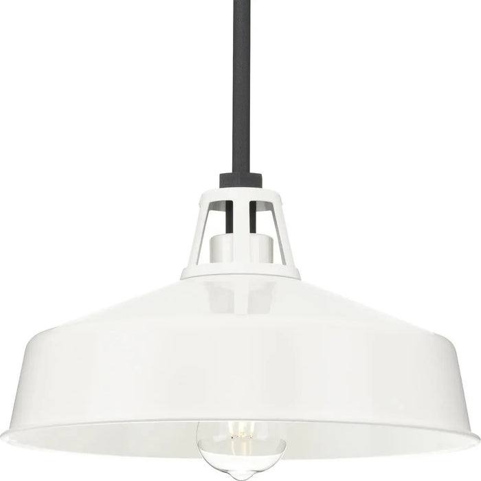 Progress Lighting 94550116030 Cedar Springs 1 Light 100W Outdoor Pendant Medium Base White (P550116-030)