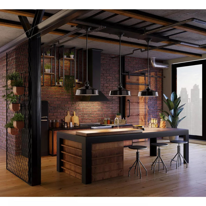 Progress Lighting 94550116031 Cedar Springs 1 Light 100W Outdoor Pendant Medium Base Black (P550116-031)