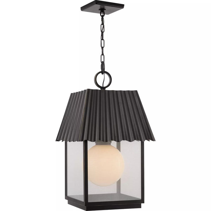 Progress Lighting 94550117108 Point Dume-Hook Pond 1 Light 100W Hanging Lantern Medium Base Oil Rubbed Bronze (P550117-108)