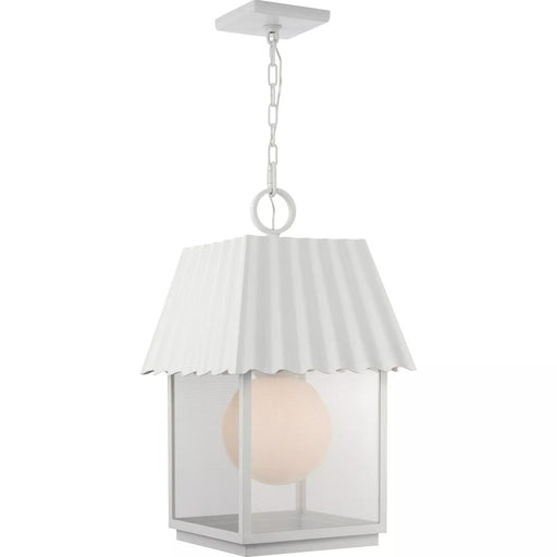 Progress Lighting 94550117192 Point Dume-Hook Pond 1 Light 100W Hanging Lantern Medium Base Shelter White (P550117-192)