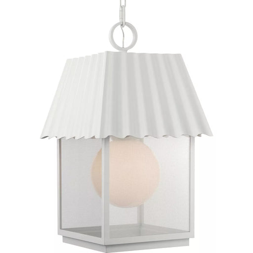 Progress Lighting 94550117192 Point Dume-Hook Pond 1 Light 100W Hanging Lantern Medium Base Shelter White (P550117-192)