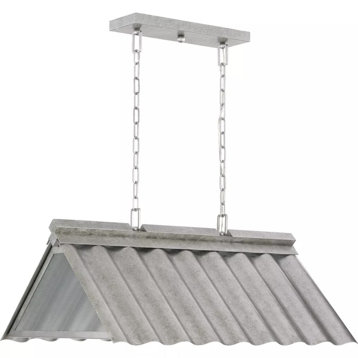 Progress Lighting 94550119141 Point Dume-Edgecliff 3 Light 60W Outdoor Pendant Medium Base Galvanized Finish (P550119-141)