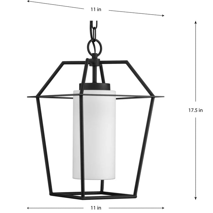 Progress Lighting 94550120031 Chilton 1 Light 100W Outdoor Hanging Lantern Medium Base Black (P550120-031)