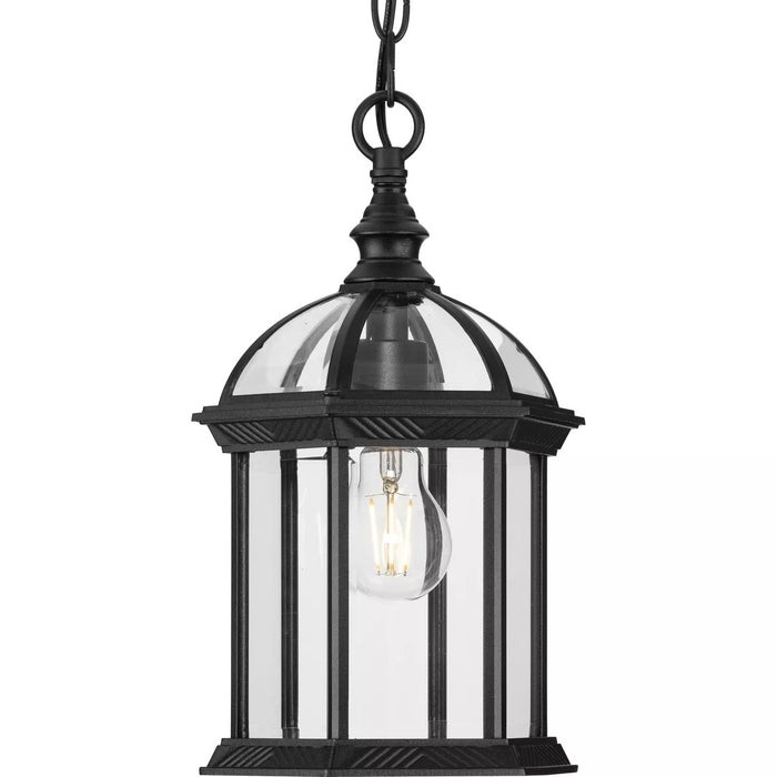 Progress Lighting 94550122031 Dillard 1 60W Outdoor Hanging Lantern Medium Base Black (P550122-031)