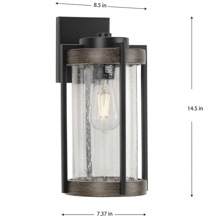 Progress Lighting 9456028231M Whitmire 1 Light 60W Outdoor Wall Lantern Medium Base Matte Black (P560282-31M)