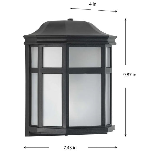 Progress Lighting 94560283031PC Milford Non-Metallic Lantern 1 Light 60W Outdoor Wall Lantern Medium Base Black (P560283-031-PC)