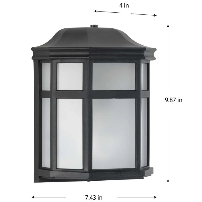Progress Lighting 94560283031PC Milford Non-Metallic Lantern 1 Light 60W Outdoor Wall Lantern Medium Base Black (P560283-031-PC)