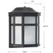 Progress Lighting 94560283031PC Milford Non-Metallic Lantern 1 Light 60W Outdoor Wall Lantern Medium Base Black (P560283-031-PC)