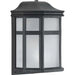 Progress Lighting 94560283031PC Milford Non-Metallic Lantern 1 Light 60W Outdoor Wall Lantern Medium Base Black (P560283-031-PC)