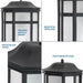 Progress Lighting 94560283031PC Milford Non-Metallic Lantern 1 Light 60W Outdoor Wall Lantern Medium Base Black (P560283-031-PC)