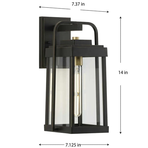 Progress Lighting 94560286020 Walcott 1 Light 60W Outdoor Wall Lantern Medium Base Antique Bronze (P560286-020)