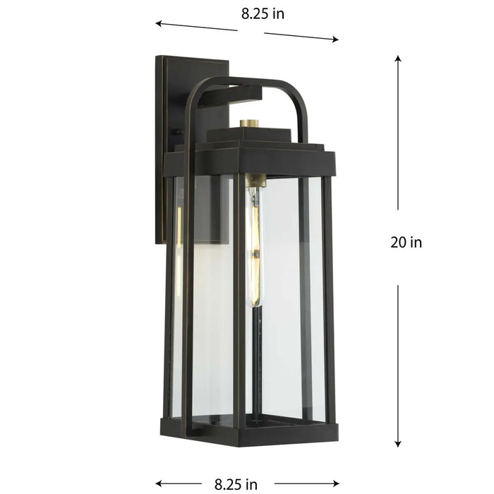 Progress Lighting 94560287020 Walcott 1 Light 60W Outdoor Wall Lantern Medium Base Antique Bronze (P560287-020)