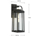 Progress Lighting 94560287020 Walcott 1 Light 60W Outdoor Wall Lantern Medium Base Antique Bronze (P560287-020)