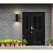 Progress Lighting 94560294031 Wet Location 6 Inch Square Cylinder 2 Light 250W QPAR38 Black (P560294-031)