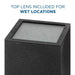 Progress Lighting 94560294031 Wet Location 6 Inch Square Cylinder 2 Light 250W QPAR38 Black (P560294-031)