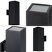 Progress Lighting 94560294031 Wet Location 6 Inch Square Cylinder 2 Light 250W QPAR38 Black (P560294-031)