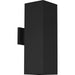 Progress Lighting 94560294031 Wet Location 6 Inch Square Cylinder 2 Light 250W QPAR38 Black (P560294-031)