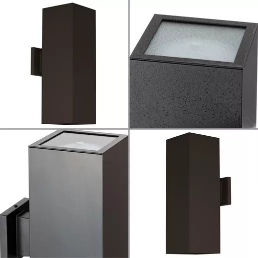Progress Lighting 9456029502030 Wet Location 6 Inch LED Square Cylinder Antique Bronze (P560295-020-30)