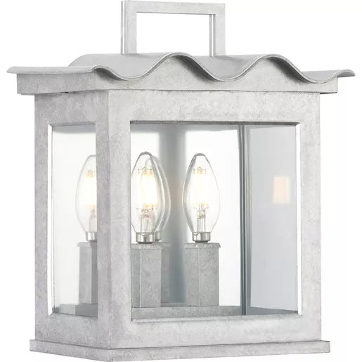 Progress Lighting 94560297141 Point Dume-Seamoor 2 Light 60W Outdoor Wall Lantern Medium Base Galvanized Finish (P560297-141)