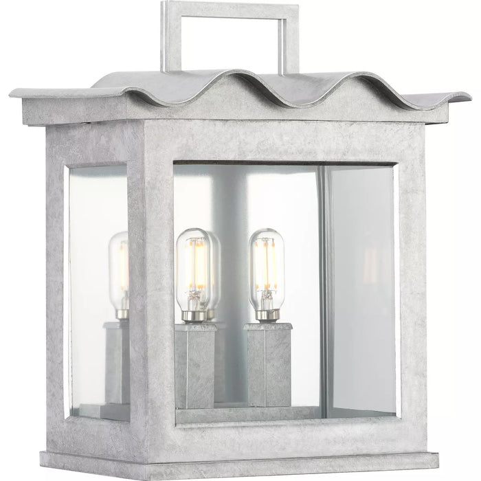 Progress Lighting 94560297141 Point Dume-Seamoor 2 Light 60W Outdoor Wall Lantern Medium Base Galvanized Finish (P560297-141)