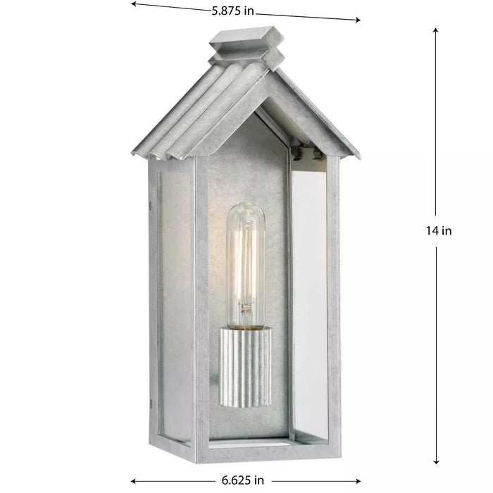 Progress Lighting 94560303141 Point Dume-Dunemere 1 Light 60W Outdoor Wall Lantern Medium Base Galvanized Finish (P560303-141)
