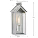 Progress Lighting 94560303141 Point Dume-Dunemere 1 Light 60W Outdoor Wall Lantern Medium Base Galvanized Finish (P560303-141)