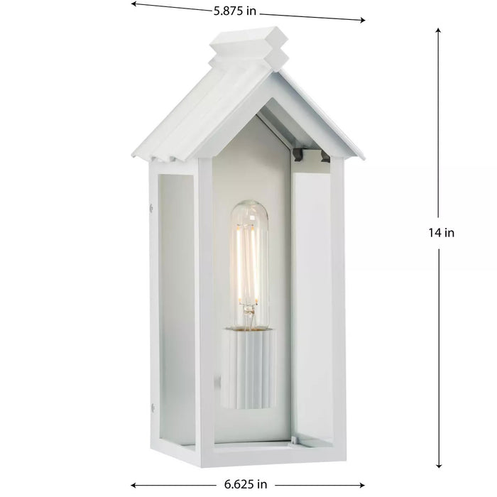 Progress Lighting 94560303192 Point Dume-Dunemere 1 Light 60W Outdoor Wall Lantern Medium Base Shelter White (P560303-192)