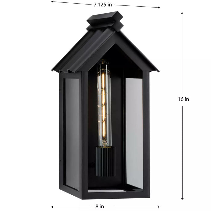 Progress Lighting 9456030431M Point Dume-Dunemere 1 Light 60W Outdoor Wall Lantern Medium Base Matte Black (P560304-31M)