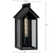 Progress Lighting 9456030431M Point Dume-Dunemere 1 Light 60W Outdoor Wall Lantern Medium Base Matte Black (P560304-31M)