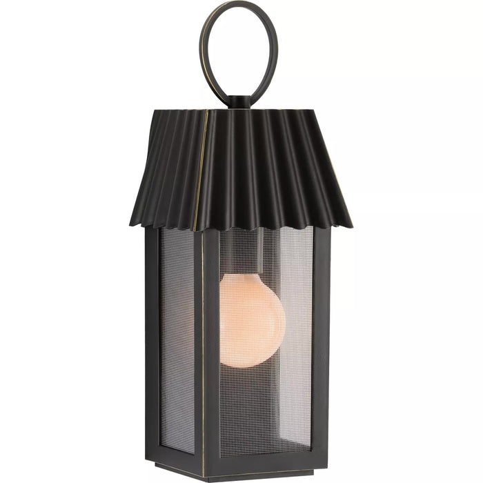 Progress Lighting 94560305108 Point Dume-Hook Pond 1 Light 60W Outdoor Wall Lantern Medium Base Oil Rubbed Bronze (P560305-108)