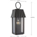 Progress Lighting 94560306108 Point Dume-Hook Pond 1 Light 60W Outdoor Wall Lantern Medium Base Oil Rubbed Bronze (P560306-108)
