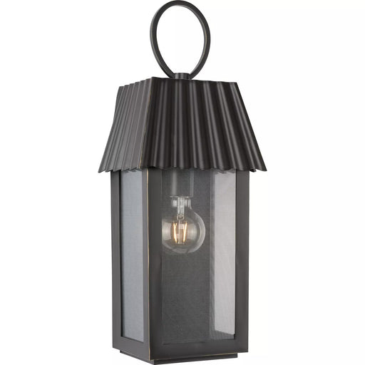 Progress Lighting 94560306108 Point Dume-Hook Pond 1 Light 60W Outdoor Wall Lantern Medium Base Oil Rubbed Bronze (P560306-108)