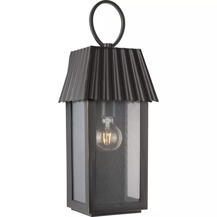 Progress Lighting 94560306108 Point Dume-Hook Pond 1 Light 60W Outdoor Wall Lantern Medium Base Oil Rubbed Bronze (P560306-108)