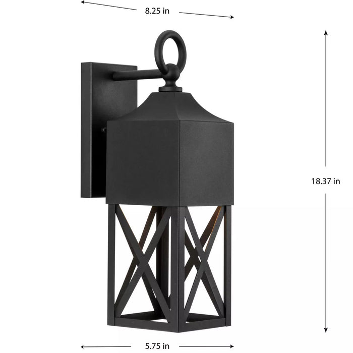 Progress Lighting 94560316031 Birkdale 1 Light 100W Outdoor Wall Lantern Medium Base Black (P560316-031)