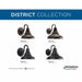 Progress Lighting 94562331 District 1 Light 100W Outdoor Wall Lantern Medium Base Black (P5623-31)
