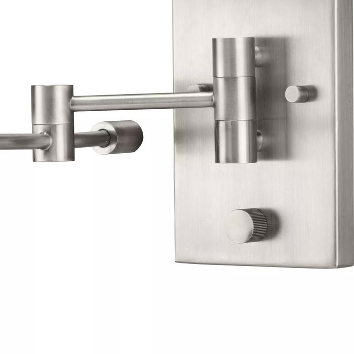 Progress Lighting 94710104009 Carrick 1 Light Medium Base 60W Wall Light Medium Base Brushed Nickel (P710104-009)