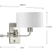 Progress Lighting 94710104009 Carrick 1 Light Medium Base 60W Wall Light Medium Base Brushed Nickel (P710104-009)
