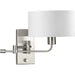 Progress Lighting 94710104009 Carrick 1 Light Medium Base 60W Wall Light Medium Base Brushed Nickel (P710104-009)
